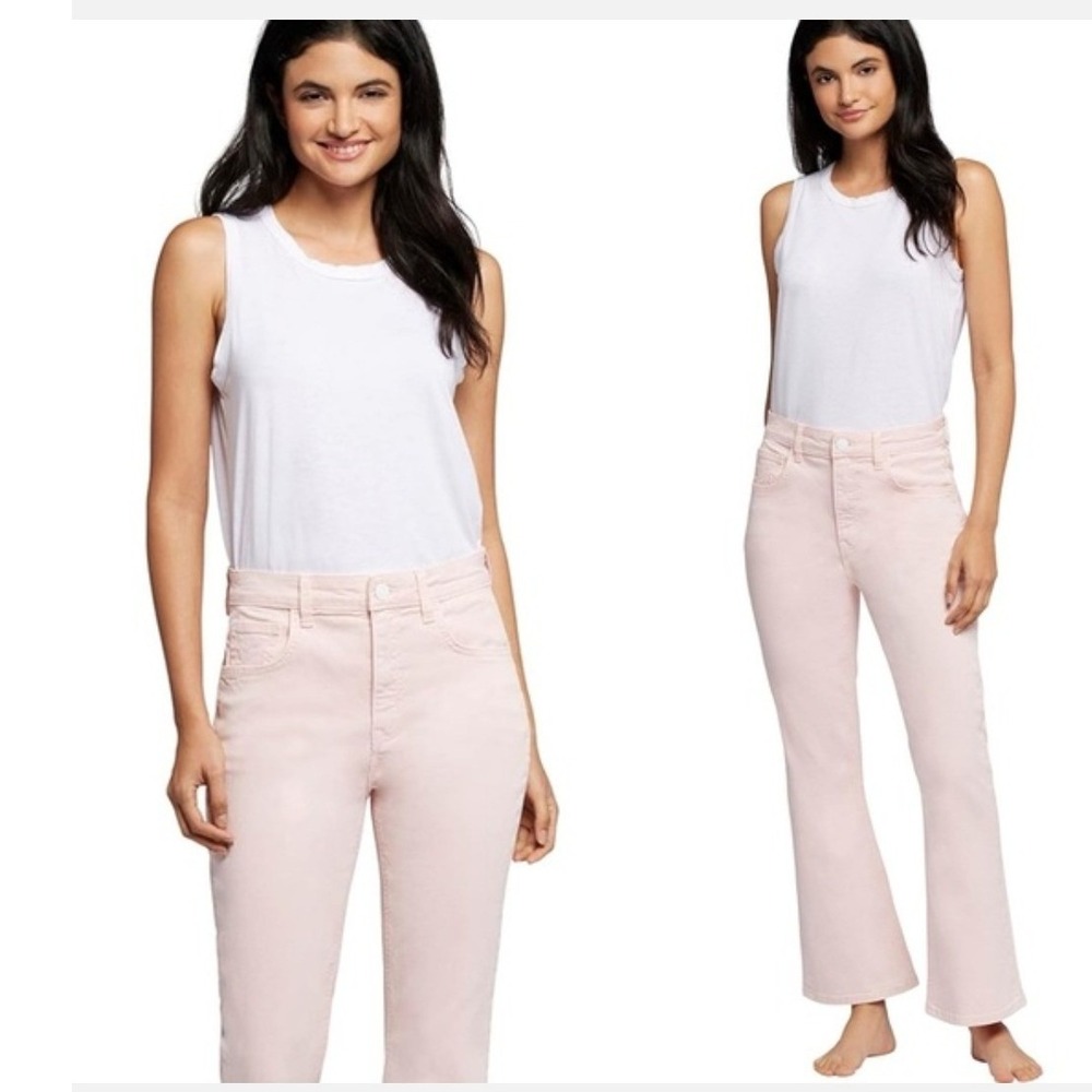 NWT Current/Elliott The Boulevard High Waist Bootcut Jeans in acotton Candy 31
